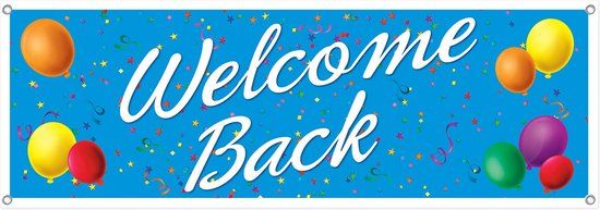 Beistle Welkom Terug Teken Banner, 5-voet door 21-Inch