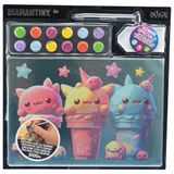 DIAMANTINY - Kawaii-ijs schilderen op nummer, meerkleurig, A4, 96281