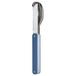 Ensemble de couverts fixe, 12 pièces, acier inoxydable, taille unique, bleu-aluminium, bleu