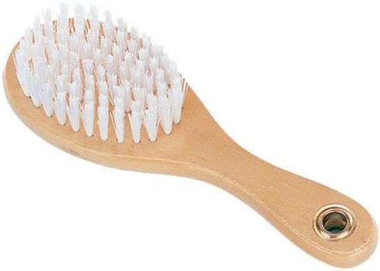 Nobby nature line katten borstel witte haren ovaal wit small - 1 st