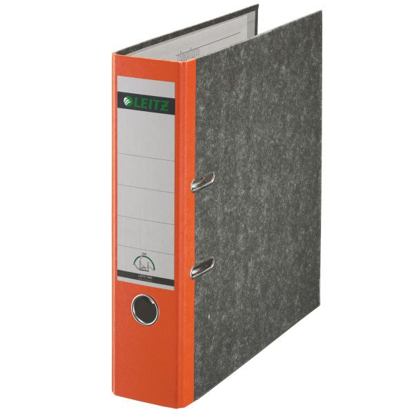 Leitz Plastic Lever Arch File A4 80mm - Orange