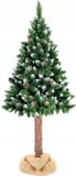 AP Onderdelen B.V. Sapin artificiel 220 cm - avec neige et tronc en bois
