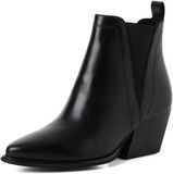 Tamaris - Dames - Laarzen - Zwart - Leer - Maat 36