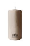 Kaars diameter 7 cm hoogte 15 cm - taupe
