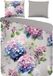 Good Morning Dekbedovertrek Hortensia Bloemen - 2 persoons 200x200/220 cm - Grijs - 100% Katoen Renforcé