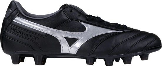 Mizuno Morelia II Pro Voetbalschoenen FG Zwart Zilver Maat 44