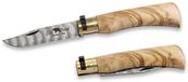 Old Bear Zakmes Collection Olijfhout Damascus M - Bruin