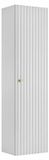 3xE living Armoire de salle de bain, blanc, poignées en trois couleurs, 35 x 27 x 136 cm