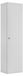 3xE living Armoire de salle de bain, blanc, poignées en trois couleurs, 35 x 27 x 136 cm