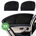 Travelhawk Zonnescherm Auto Baby - 2 Stuks - Zwart