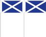 Merkloos / Sans marque Zwaaivlag Schotland - 50x - 12 x 24 cm - 40 cm stokje