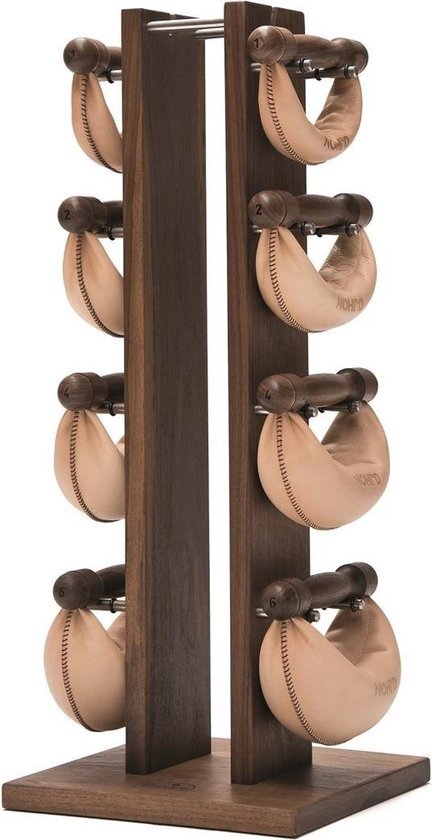 Nohrd Nohrd Swing Bell Toren Set - Walnoot - 2-4-6-8 kg