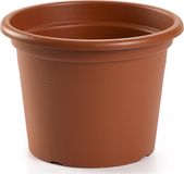 Forte Plastics Bloempot terra cotta rond diameter 25 cm - Bloemen/plantenbak/plantenpot van kunststof