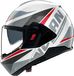 Nolan N120-1 Duetto 368, casque modulaire, couleur: Blanc/Gris/Argent/Rouge, taille: XL