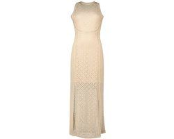 Guess New Liza Mouwloze Jurk Beige M Vrouw