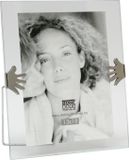 Deknudt Frames glas, zilver handje, voet beide richtingen fotomaat 15x20 cm