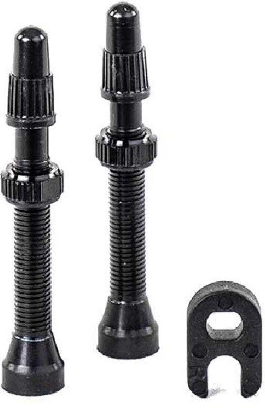 Hutchinson Ventielen 60mm Tubeless Zwart Polyester Paar