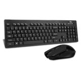 Rii RK200 Gamen RF Draadloos QWERTY Engels Zwart Toetsenbord Inclusief Muis