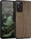 kwmobile telefoonhoesje geschikt voor Xiaomi Redmi Note 11 Pro / Redmi Note 12 Pro 4G - Hoesje met bumper in donkerbruin - Backcover - hout