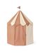 Kids Concept Tente de jeu Kids Concept - Pavillon tente rayé brun poussiéreux - 115x115x138cm -2a+