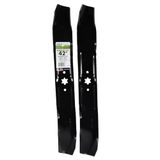 MAXPOWER 2-Blade Mulching Set for 42-Inch Cut MTD/Cub Cadet/Troy-Bilt, 742-0616A and Many Others, Replaces OEM #'s 742-04126, 742-0616, 942-0616, Black
