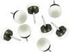 AMIG Kunststofglijders/meubelbeschermers met nagel - 8x - D16 mm - wit