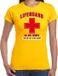 Bellatio Decorations lifeguard verkleed t-shirt dames - strandwacht/carnaval outfit - geel L