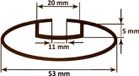 Barres de toit en aluminium VDP L120 compatible avec VW Passat Variant 83-14 verrouillable