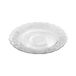 DOMOTTI Dessertbord 18 x 18 x 1 cm taartbord ontbijtbord snack bord klassiek patroon glas transparant