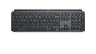 Logitech MX Keys Advanced Illuminated Wireless Keyboard for Business, Logi Bolt USB Receiver, Bluetooth, Backlit Keys, rechargeable, Windows/Mac/Linux, QWERTY ES layout - Graphite