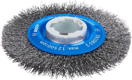 Bosch 2608620732 X-Lock Kegelborstel met gegolfde draad - Staal - 0,3 x 115mm
