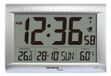 techno line WS 8009 Funk-Wanduhr, silber, 40,7 x 4,3 x 27cm