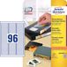 Avery Labels White 63,5 x 8,5mm (25)