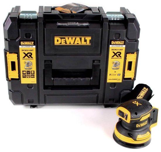 DeWALT DCW210NT Accu Excenterschuurmachine 18V XR | Body in TSTAK