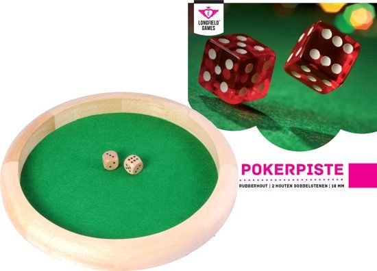 Longfield Pokerpiste 29 cm - Groen - Hout - Unisex