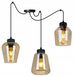 LIGHT HOME LH Spider Rijeka Hanglamp Zwart Met Glazen Kap E27