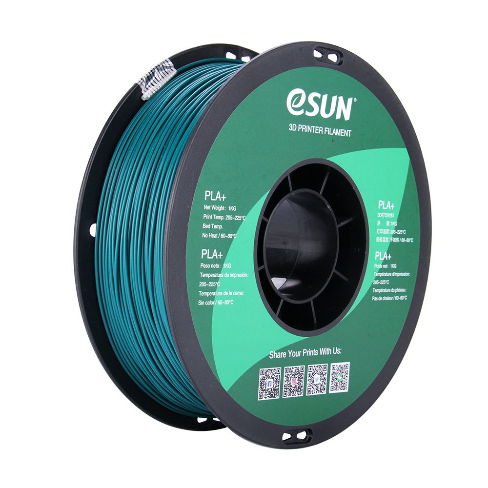 eSUN PLA+ 3D Printer Filament - 1.75mm - Green - 1kg