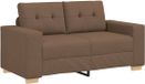 vidaXL Loveseat Bank Bruin Stof 160x77x82 cm