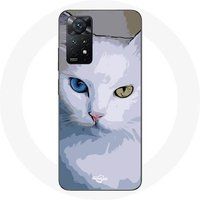 Maniacase Etui Redmi Note 11 Pro 5G Turkse van Kat blauw oog en geel oog