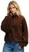 Superdry Monogram Sweatshirt Met Halve Rits Bruin L Vrouw