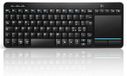 Clavier sans fil - Touchpad - Bluetooth - 3 appareils - Noir