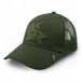 Merkloos / Sans marque Delphin Trucker Pet met Roofdier Design - Olijfgroen