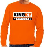 Bellatio Decorations Oranje Kingky Outfit sweater - Trui voor heren - Koningsdag kleding XL