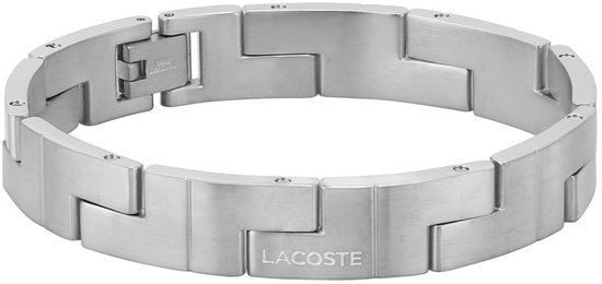 Lacoste Heren LACOSTE CATENA Armband Roestvrij Staal Zilverkleurig
