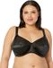 Elomi Cate 4030 Beugel Volledige Cup Gestreepte Ondersteunende BH, Zwart, 85P