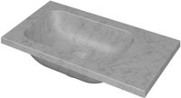 INK - Fontein Natuursteen Zonder Kraangat Universeel - 400x220x16 mm - Mat Wit Marmer