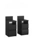 Vicco Monty Table de chevet – Lot de 2 Noir