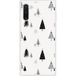 Samsung Galaxy Note 10 Beschermende Siliconen Case - Elegante Dennenboom