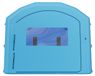 VEVOR Opblaasbare verfspuitcabine, 12 x 5 x 4 meter, draagbare spuitcabine met ventilatoren van 950W + 1100W, groot filtermateriaal, omkleedruimte, boogvormige tent voor het spuiten van zware pick-up trucks en bestelwagens, blauw