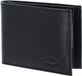 oxmox Leren portemonnee Leather RFID Protect Pocketbörse Freedom Fish Embossed Black zwart